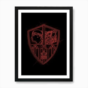 Ac Ajaccio 1 Art Print