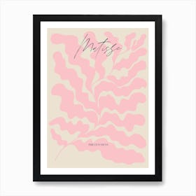 Pink Pattern Matisse Inspired Art Print