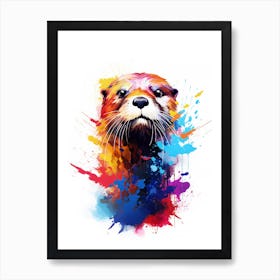 Otter Painting Art Print