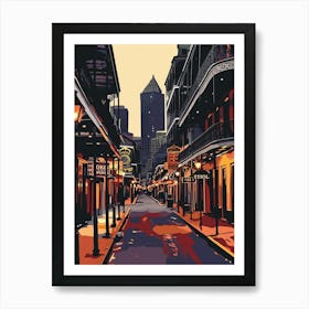 Bourbon Street Storybook Illustration 1 Art Print