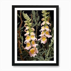 Foxglove 3 Flower Painting Art Print