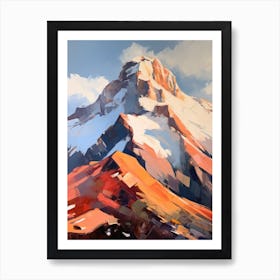 Mount Olympus Greece 2 Mountain Painting Art Print
