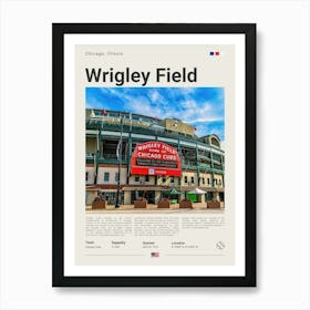 Baseball - Chicaco Cubs - Wrigley Field Art Print