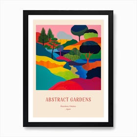 Colourful Gardens Kenrokuen Gardens Japan 1 Red Poster Art Print