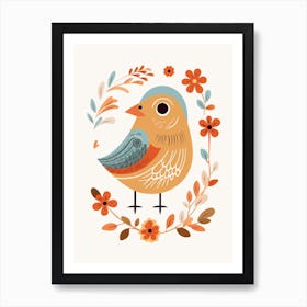 Baby Animal Illustration  Bird 8 Art Print