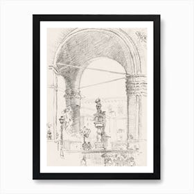 Loggia Dei Lanzi Alice in Wonderland Poster