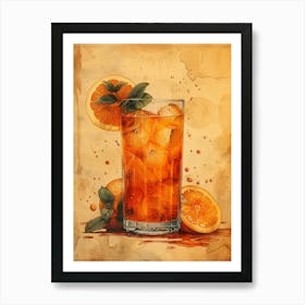 Orange Iced Tea 25 Art Print