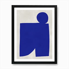 Abstract cobalt blue 5 Art Print