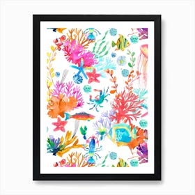 Marine Sea Animals Art Print