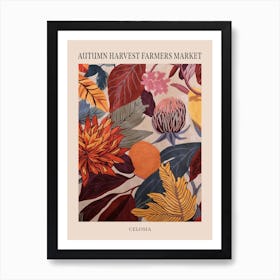 Fall Botanicals Celosia 1 Poster Art Print