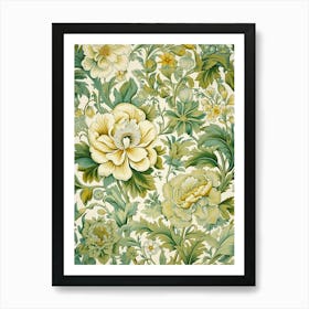 Floral Wallpaper 232 Art Print