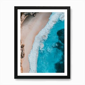 Aerial View Of A Beach 118 Art Print