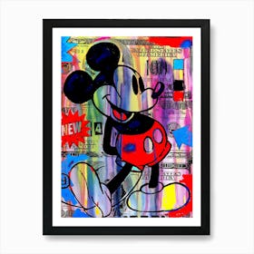 Mickey Art Oil Poster