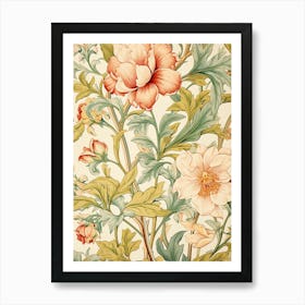 Floral Wallpaper 197 Art Print