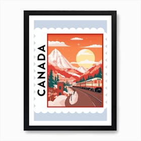Canada 1 Travel Stamp Poster Art Print