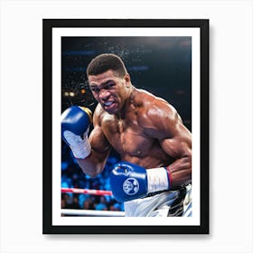 Boxer Boxing In The Ring Art Print