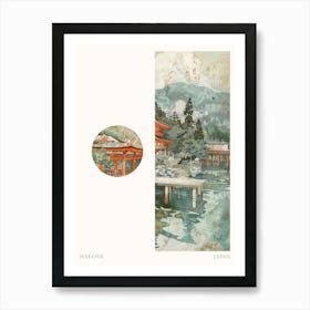 Hakone Japan 1 Cut Out Travel Poster Art Print