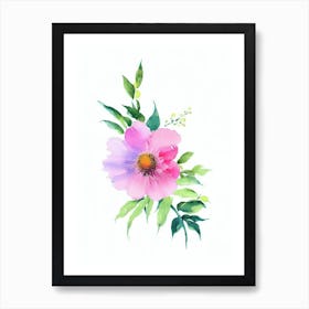 Bourvardia Watercolour Flower Art Print