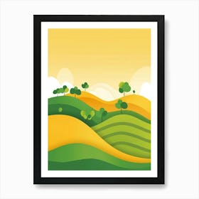 Landscape Background Art Print