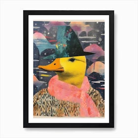 Duck In A Hat Collage 4 Art Print