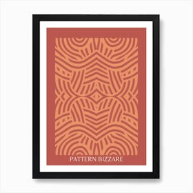 Red Pattern Bizarre 2 Art Print