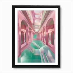 Pink Pool 11 Art Print