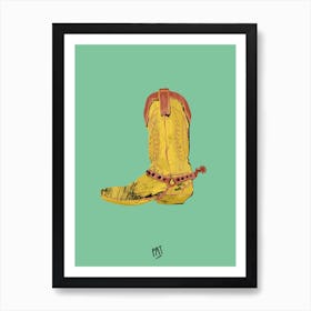 Cowboy Boots Art Print