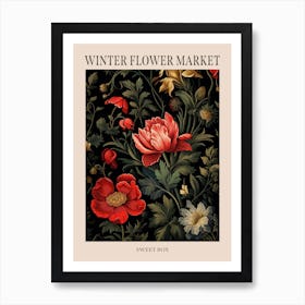 Sweet Box Winter Flower Market Poster Art Print