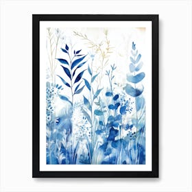 Blue Flowers 31 Poster