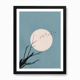 Moon in the Sky Art Print