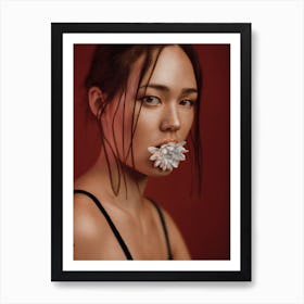 Flower Mouth Art Print