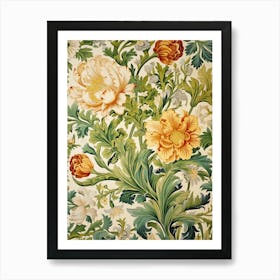 Floral Tapestry 1 Art Print