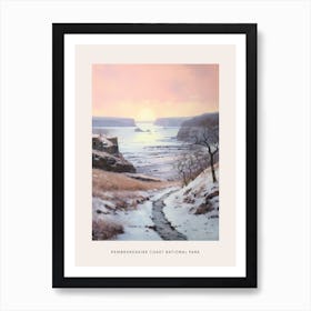 Dreamy Winter National Park Poster  Pembrokeshire Coast National Park United States 2 Art Print