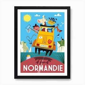 A Fond Normandie Art Print