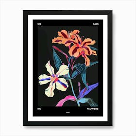 No Rain No Flowers Poster Phlox 2 Art Print