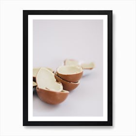 Chocolate Egg Shells Art Print