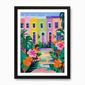 Charleston Houses 1 Art Print