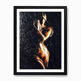 Nude In The Dark Art Print