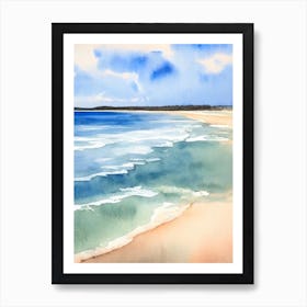 Four Mile Beach 3, Australia Watercolour Art Print