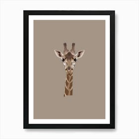 Giraffe Head Art Print