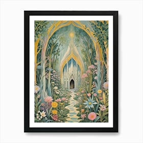 Enchanted Forest Palace Art Print