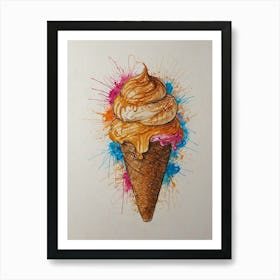 Ice Cream Cone 82 Art Print