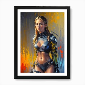 Futuristic Woman Art Print