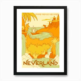 Fictional Travel - Neverland Art Print