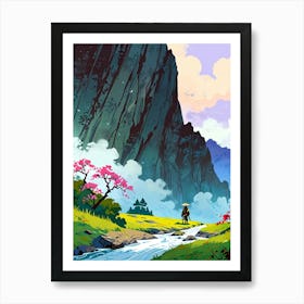 Asian Landscape Painting 2 Art Print