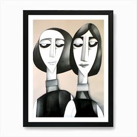 Two Women Art Print