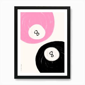 Two 8 Balls Print Poster