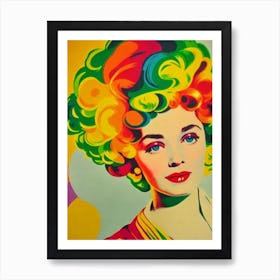 Lillian Gish Colourful Pop Movies Art Movies Art Print