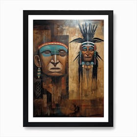 Nostalgic Native American Treasures Art Print