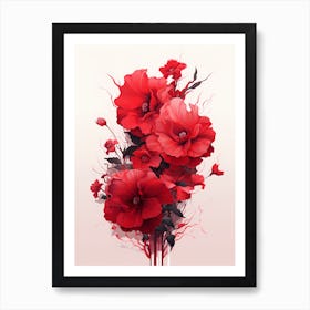 Red Flowers Art Print